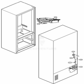 Water And Ice Maker Parts Diagram and Parts List for LFC28768SW ASWCNA3 LG Refrigerator