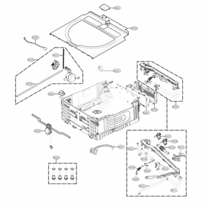 Main Diagram and Parts List for WD200CV ASSEEUS LG Washer