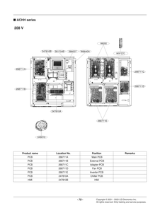 Diagram 7 Diagram and Parts List for ACHH050VBAB ABEAAAU LG Air Conditioner