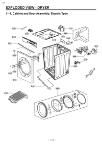 Diagram 2 Diagram and Parts List for W3S1CVKKGVS AGGEEUS LG Washer