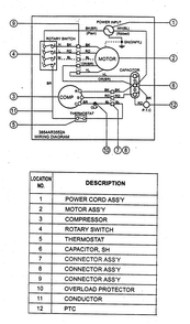 Wiring Diagram Diagram and Parts List for LW-B0810CL  LG Air Conditioner