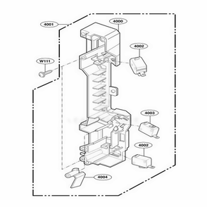 Latch Board Parts Diagram and Parts List for 85143 ASTESEC LG Microwave