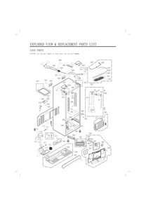 Case Parts Diagram and Parts List for GC-L288GQXM AWBCNA1 LG Refrigerator