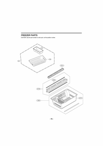 Freezer Parts Diagram and Parts List for GR-G27ANSNM ASTCNA4 LG Refrigerator