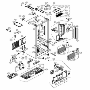 Part Location Diagram of EBR78940610 LG PCB ASSEMBLY,MAIN