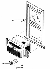 Installation Kit Assy/remote Diagram and Parts List for 58075062500  Kenmore Air Conditioner