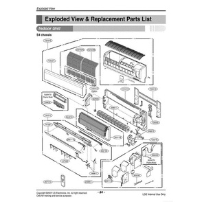Section Diagram and Parts List for LMN090HE AWHAEUS LG Air Conditioner