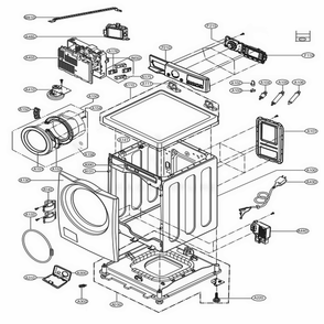 Part Location Diagram of EBR78898213 LG PCB ASSEMBLY,DISPLAY