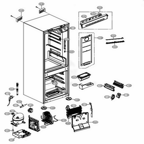 Part Location Diagram of MCK66039601 LG COVER,SENSOR