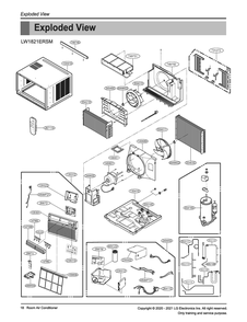 Diagram 1 Diagram and Parts List for W3NC18TNCM2 AT3AYOW LG Air Conditioner