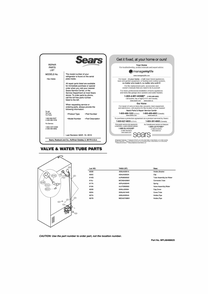 Valve And Water Tube Parts Diagram and Parts List for GR-J268LSTM ASTCSE1 LG Refrigerator