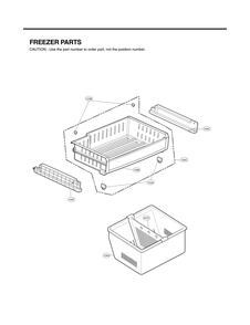Freezer Parts Diagram and Parts List for GC-L258VSXM ASTCNA0 LG Refrigerator