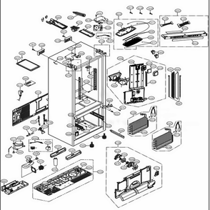 Part Location Diagram of AEB72913947 LG GRILLE ASSEMBLY,FAN