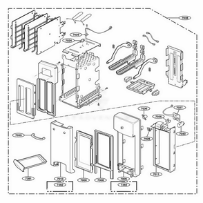 Toaster Parts Diagram and Parts List for 63293 CS6ESEA LG Range