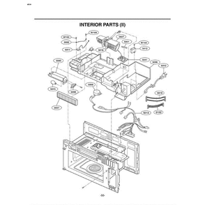 Section 7 Diagram and Parts List for LMVM2055SB ABKELGA LG Microwave Oven Combo