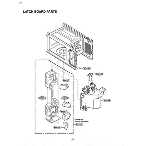 Section 3 Diagram and Parts List for LTM9020B AB1ELGA LG Microwave Oven Combo