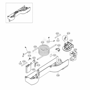 Dispenser Parts Diagram and Parts List for 79433 ASTCSE4 LG Refrigerator