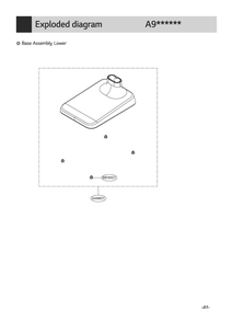 Base Assembly; Lower Diagram and Parts List for VS9714NBSWH CIGELGA LG Canister Vacuum