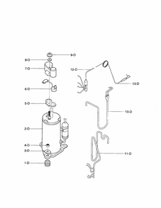 Compressor Diagram and Parts List for 58076100500  Kenmore Air Conditioner