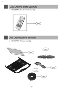 Diagram 8 Diagram and Parts List for VR6480VMNC AMGELGA LG Robotic Vacuum
