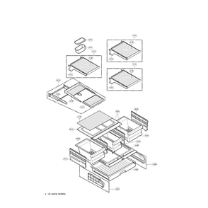 Refrigerator Diagram and Parts List for LFX25971SB 00 LG Refrigerator
