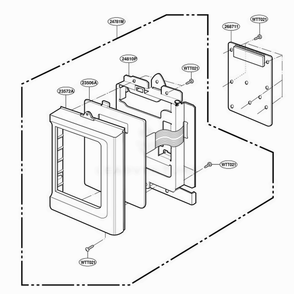 Controller Parts Diagram and Parts List for MV1140T WHEGSC LG Range