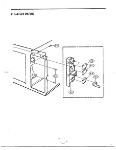 Complete Microwave Assembly Page 3 Diagram and Parts List for MA-860M  LG Microwave