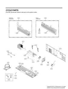 Cycle Parts Diagram and Parts List for GR-X23GMKYM ASBCNA1 LG Refrigerator