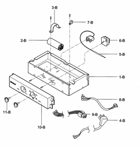 Part Location Diagram of 4941A30012B LG KNOB ASSEMBLY
