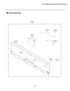 Panel Assembly Diagram and Parts List for SDWD24P3 AASESTA LG Dishwasher