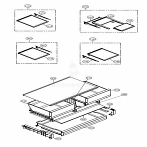 Refrigerator Parts Diagram and Parts List for LFXS28596S ASTCNA2 LG Refrigerator