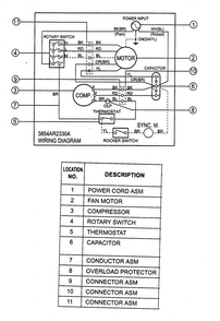 Wiring Diagram Diagram and Parts List for LW-A0612CL  LG Air Conditioner