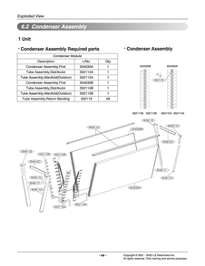 Diagram 2 Diagram and Parts List for ZCHH017HDGC ABEAAAU LG Air Conditioner