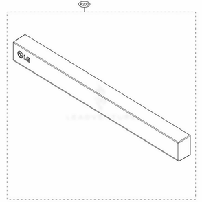 Panel Assembly Diagram and Parts List for LDP5676BD ABDEEUS LG Dishwasher