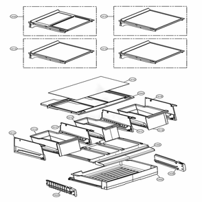 Refrigerator Parts Diagram and Parts List for LSFD2491ST ASTCNA1 LG Refrigerator