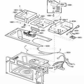 Interior Parts 2 Diagram and Parts List for 86019 ABKESEA LG Range