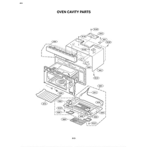 Section 3 Diagram and Parts List for LMV1976ST ASBELGA LG Microwave Oven Combo