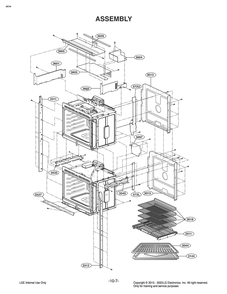 Assembly Diagram and Parts List for LD3642SP AB6LSTD LG Range