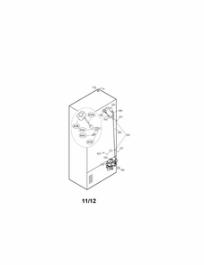 Valve And Water Tube Parts Diagram and Parts List for 79571099111  Kenmore Refrigerator