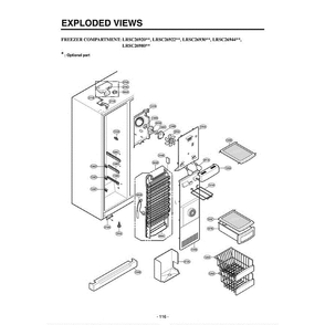 Section 2 Diagram and Parts List for LRSC26930SW ASWCLGA LG Refrigerator