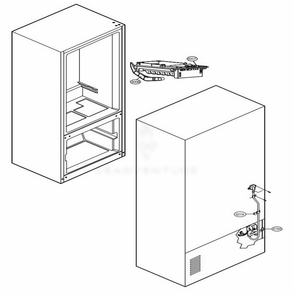Water And Icemaker Parts Diagram and Parts List for LFC25776ST ASTCNA7 LG Refrigerator