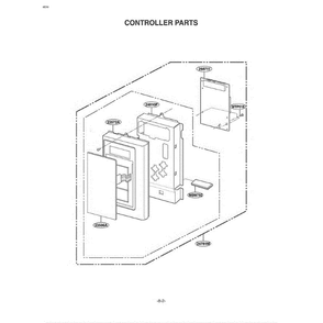 Section 7 Diagram and Parts List for MV-1515W WHEGSE LG Microwave Oven Combo