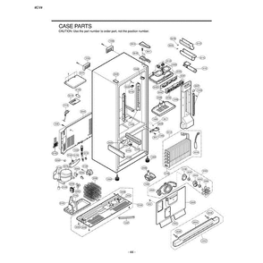 Section 4 Diagram and Parts List for LRBC22544SB AWBCLGR LG Refrigerator