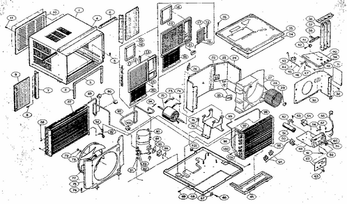 Replacement Parts/ga-1830fc Diagram and Parts List for GA-1221EC  LG Air Conditioner