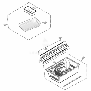 Freezer Parts Diagram and Parts List for LMWS27626S ASTCNA2 LG Refrigerator