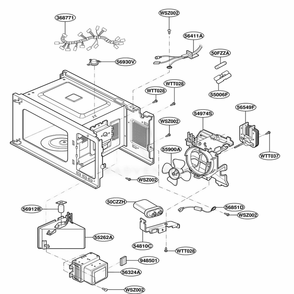 Part Location Diagram of 6930W1A003T LG THERMOSTAT