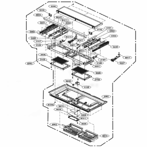 Base Plate Parts Diagram and Parts List for LMHM2237BD CBDELGA LG Microwave