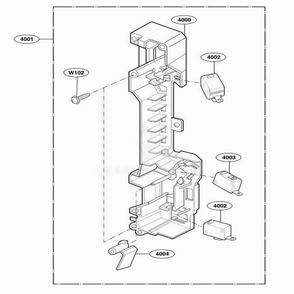 Latch Board Parts Diagram and Parts List for 85033 CS1ESEA LG Range
