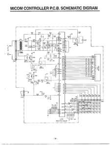 Controller P.c.b. Schematic Diagram Diagram and Parts List for MA-682M  LG Microwave