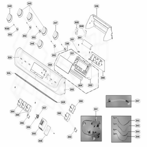 Part Location Diagram of AGL75512521 LG PANEL ASSEMBLY,FRONT